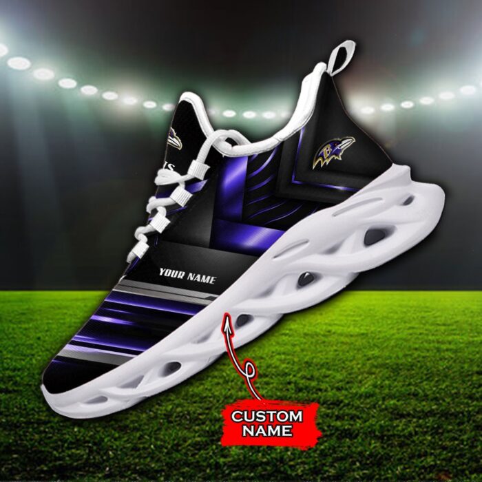 Custom Name Baltimore Ravens Personalized Max Soul Shoes 86