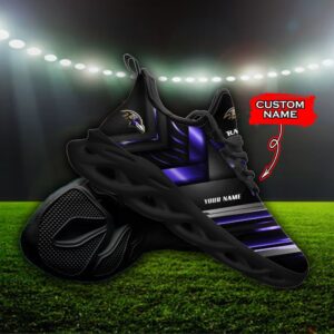 Custom Name Baltimore Ravens Personalized Max Soul Shoes 86