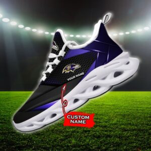 Custom Name Baltimore Ravens Personalized Max Soul Shoes 87