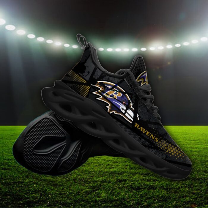 Custom Name Baltimore Ravens Personalized Max Soul Shoes 92