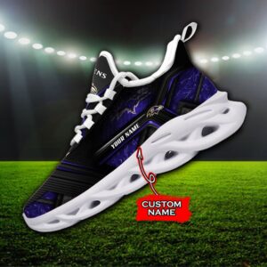 Custom Name Baltimore Ravens Personalized Max Soul Shoes 93