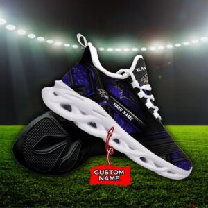 Custom Name Baltimore Ravens Personalized Max Soul Shoes 93