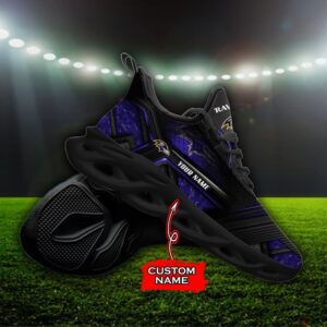 Custom Name Baltimore Ravens Personalized Max Soul Shoes 93