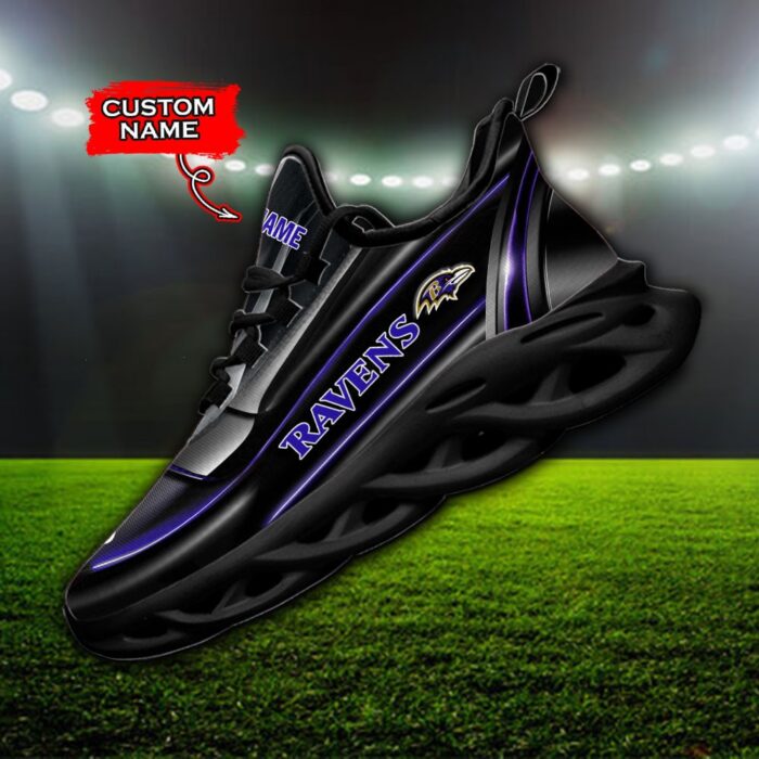 Custom Name Baltimore Ravens Personalized Max Soul Shoes 95