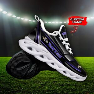 Custom Name Baltimore Ravens Personalized Max Soul Shoes 95