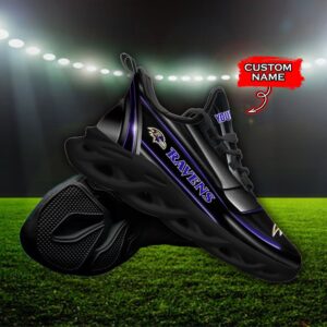 Custom Name Baltimore Ravens Personalized Max Soul Shoes 95