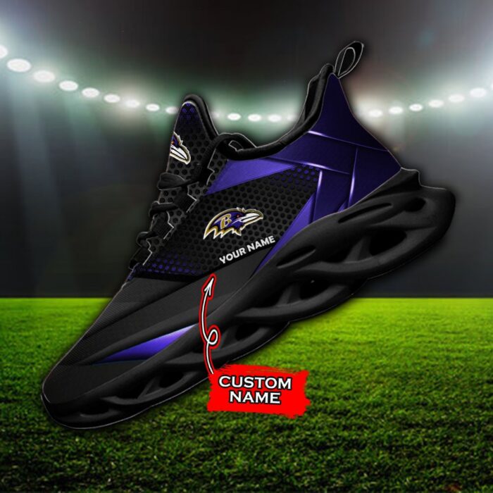 Custom Name Baltimore Ravens Personalized Max Soul Shoes C15 CH1