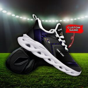 Custom Name Baltimore Ravens Personalized Max Soul Shoes Fan Gift