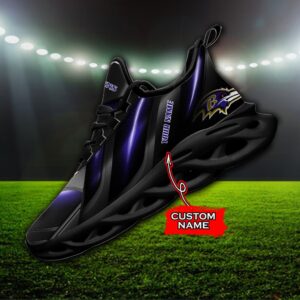 Custom Name Baltimore Ravens Personalized Max Soul Shoes Ver 1