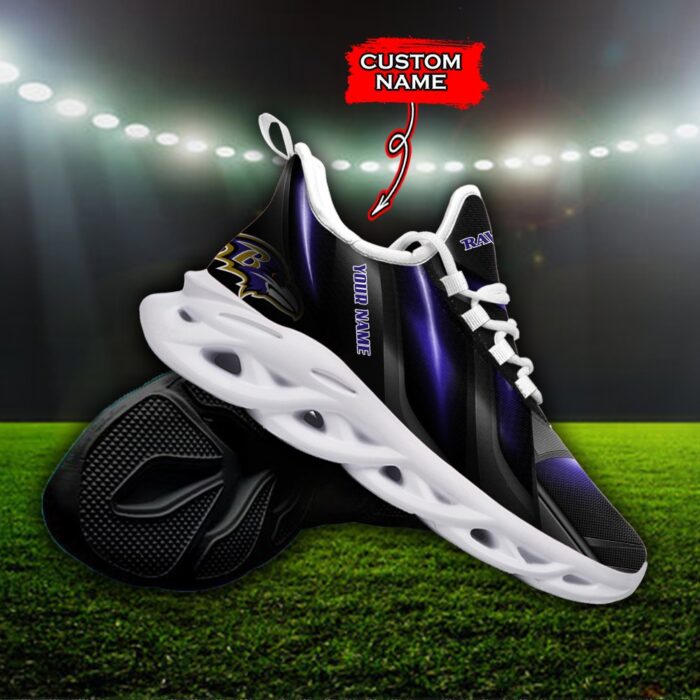 Custom Name Baltimore Ravens Personalized Max Soul Shoes Ver 1