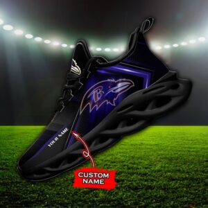 Custom Name Baltimore Ravens Personalized Max Soul Shoes Ver 2