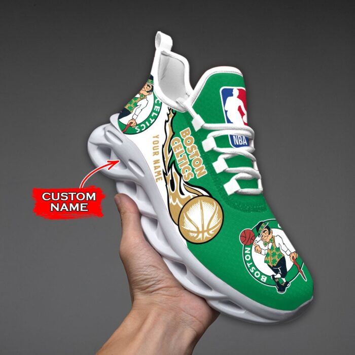 Custom Name Boston Celtics Personalized Max Soul Shoes 100 M12