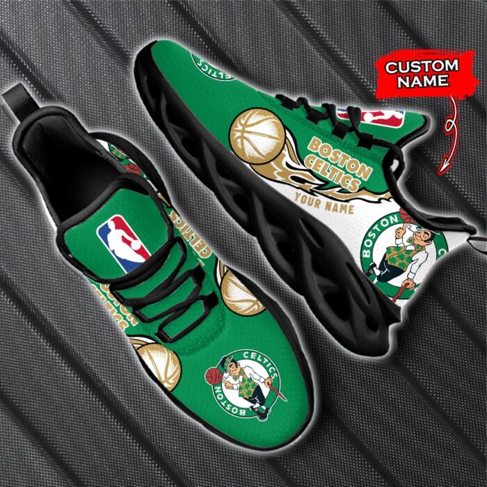 Custom Name Boston Celtics Personalized Max Soul Shoes 100 M12