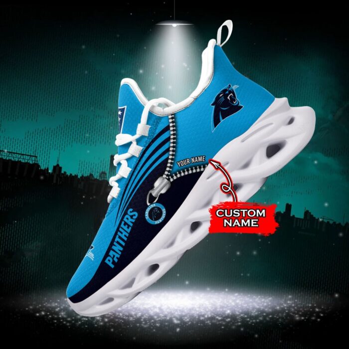 Custom Name Carolina Panthers Personalized Max Soul Shoes 75