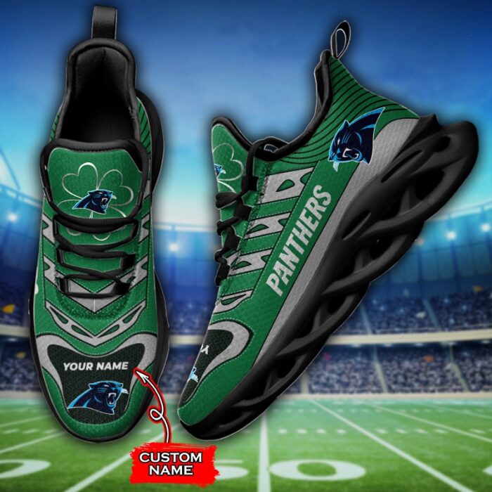 Custom Name Carolina Panthers Personalized Max Soul Shoes 76