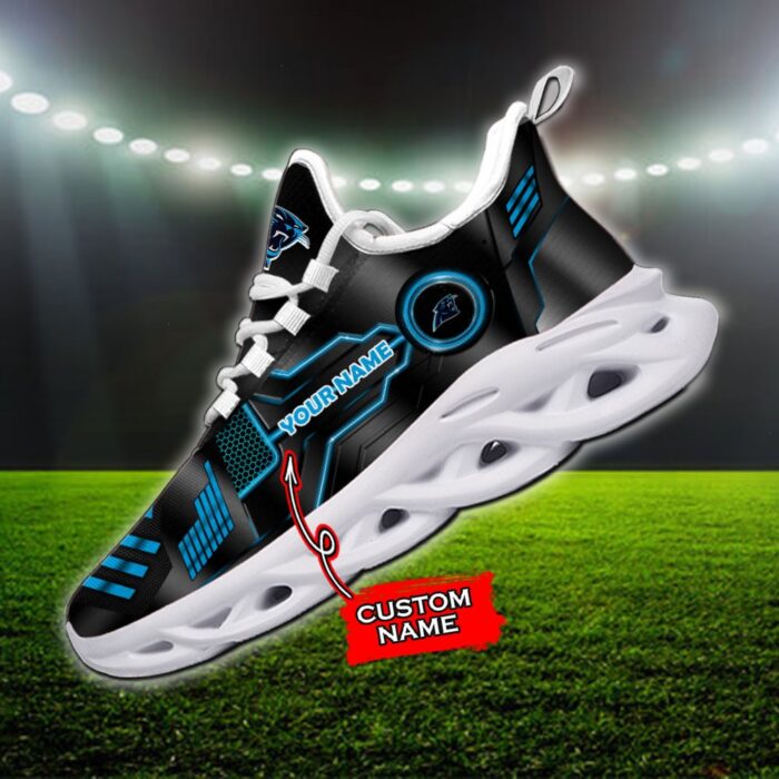 Custom Name Carolina Panthers Personalized Max Soul Shoes 81