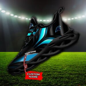 Custom Name Carolina Panthers Personalized Max Soul Shoes 84