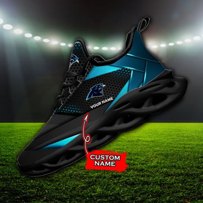 Custom Name Carolina Panthers Personalized Max Soul Shoes 87