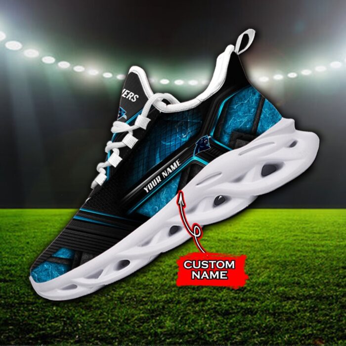 Custom Name Carolina Panthers Personalized Max Soul Shoes 93