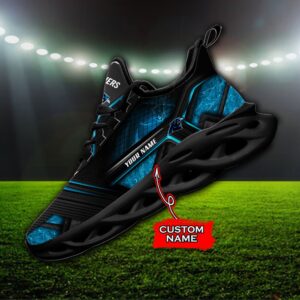 Custom Name Carolina Panthers Personalized Max Soul Shoes 93