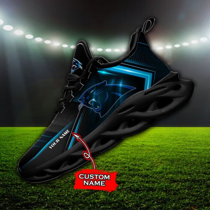 Custom Name Carolina Panthers Personalized Max Soul Shoes Ver 2