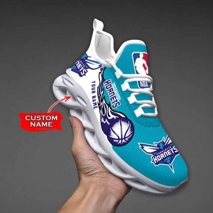 Custom Name Charlotte Hornets Personalized Max Soul Shoes 100 M12