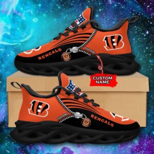 Custom Name Cincinnati Bengals Personalized Max Soul Shoes 75