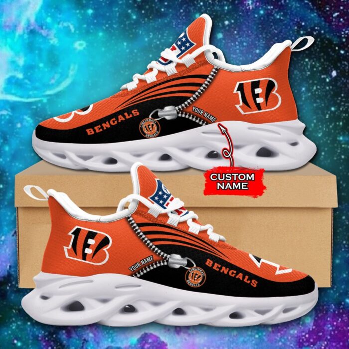 Custom Name Cincinnati Bengals Personalized Max Soul Shoes 75