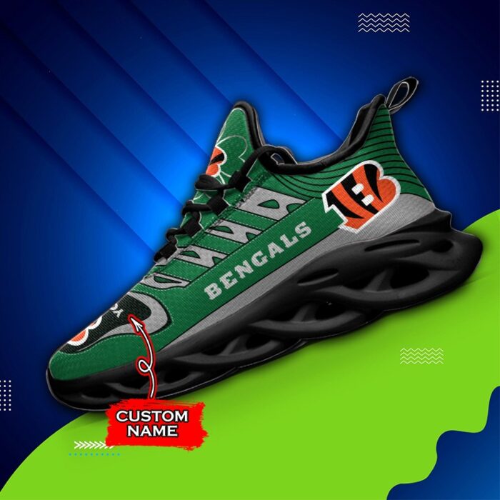 Custom Name Cincinnati Bengals Personalized Max Soul Shoes 76