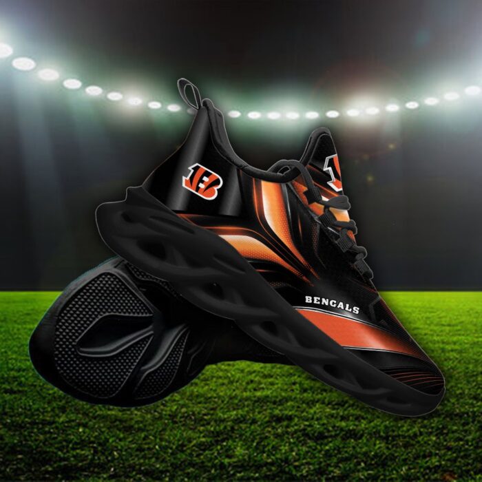 Custom Name Cincinnati Bengals Personalized Max Soul Shoes 84