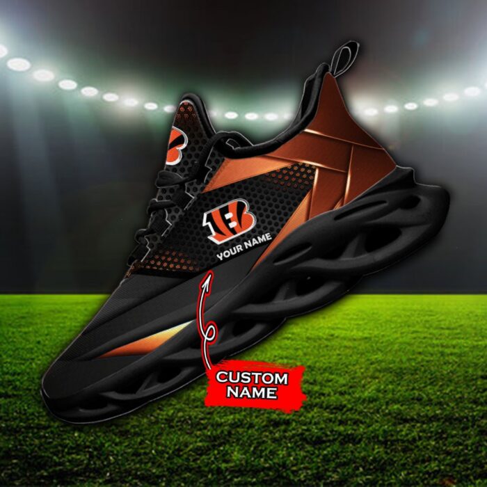 Custom Name Cincinnati Bengals Personalized Max Soul Shoes 87