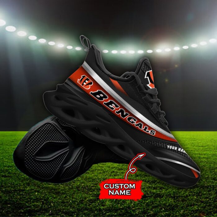 Custom Name Cincinnati Bengals Personalized Max Soul Shoes 94