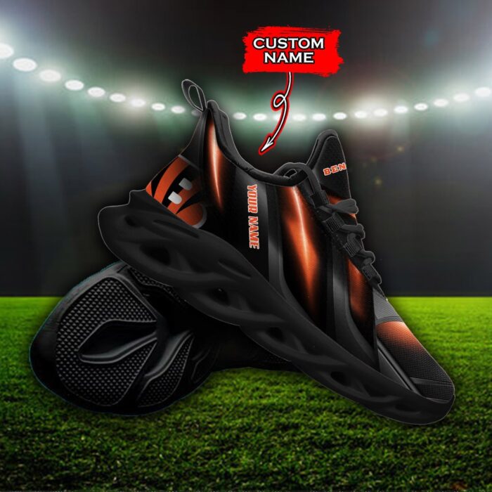 Custom Name Cincinnati Bengals Personalized Max Soul Shoes Ver 1