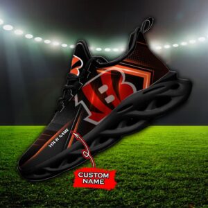 Custom Name Cincinnati Bengals Personalized Max Soul Shoes Ver 2