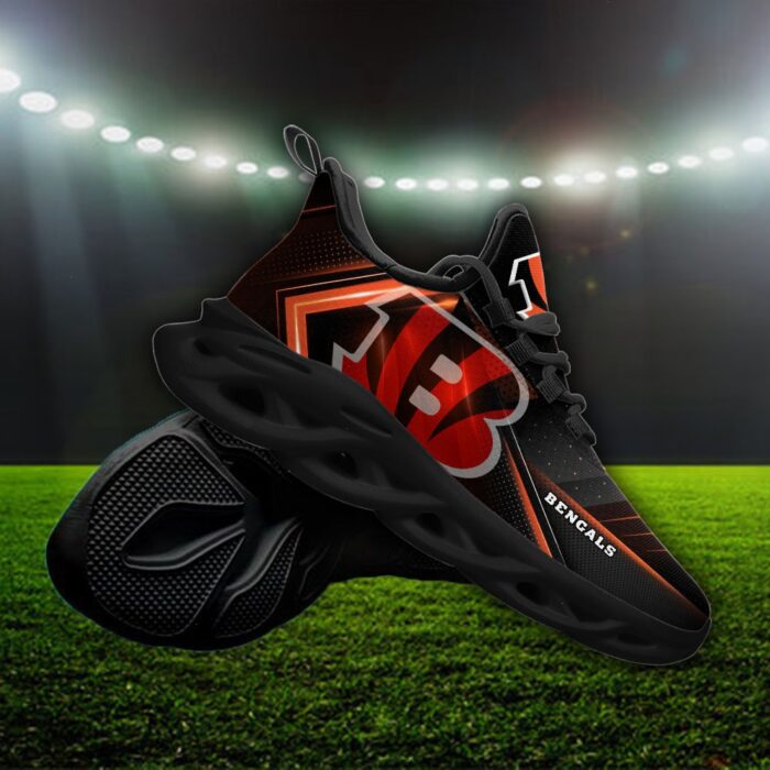 Custom Name Cincinnati Bengals Personalized Max Soul Shoes Ver 2