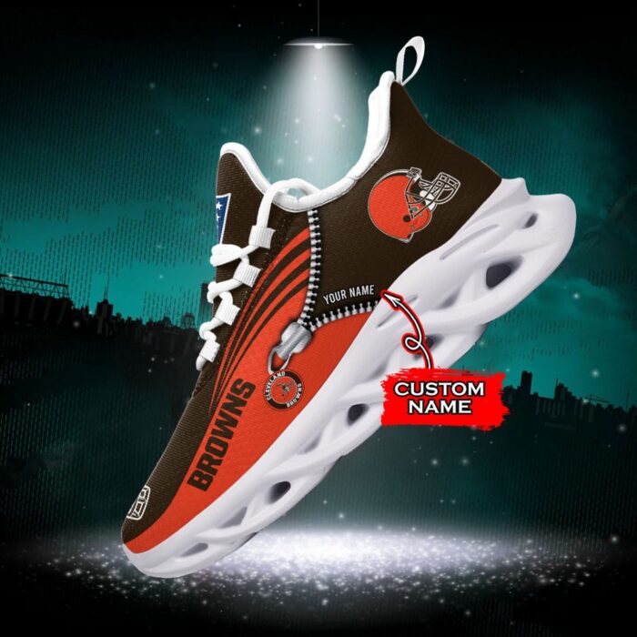 Custom Name Cleveland Browns Personalized Max Soul Shoes 75