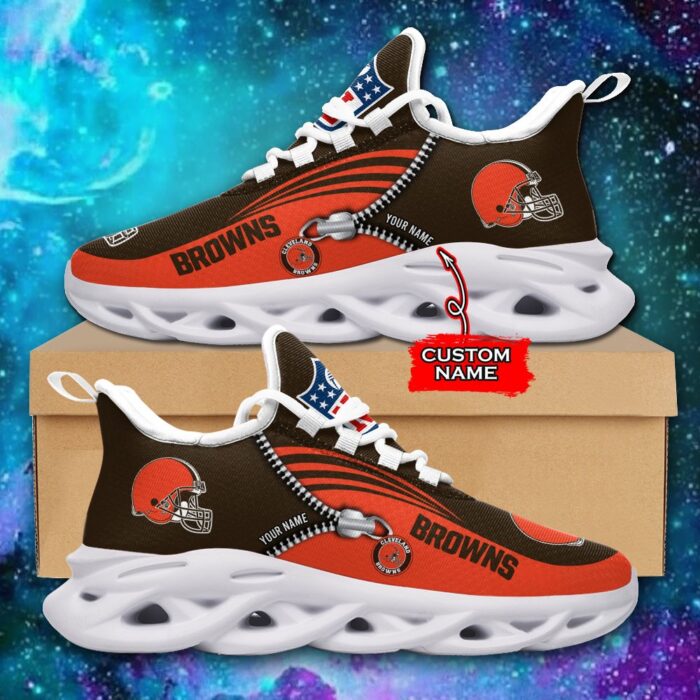 Custom Name Cleveland Browns Personalized Max Soul Shoes 75