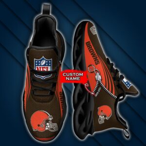 Custom Name Cleveland Browns Personalized Max Soul Shoes 75