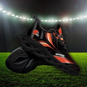 Custom Name Cleveland Browns Personalized Max Soul Shoes 84