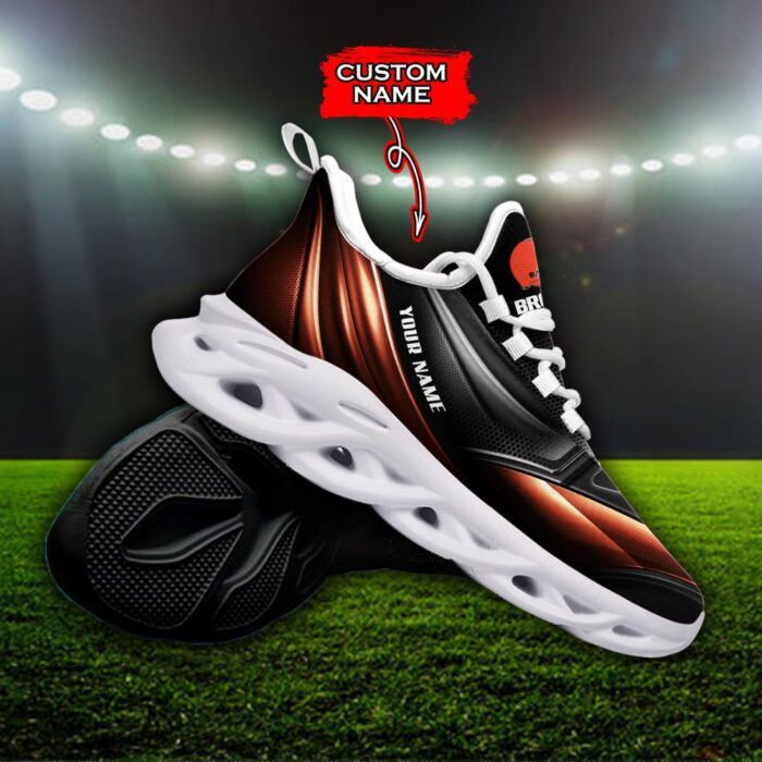 Custom Name Cleveland Browns Personalized Max Soul Shoes 85