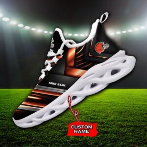 Custom Name Cleveland Browns Personalized Max Soul Shoes 86