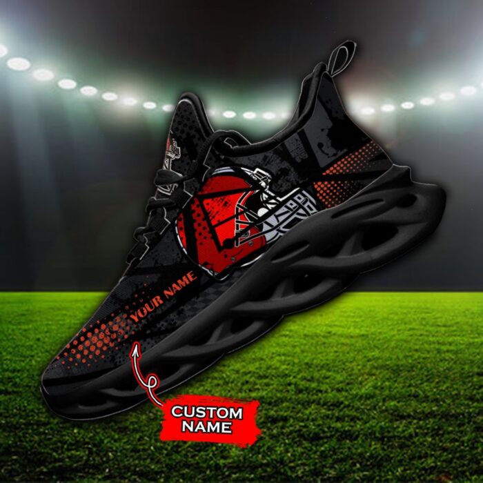 Custom Name Cleveland Browns Personalized Max Soul Shoes 92