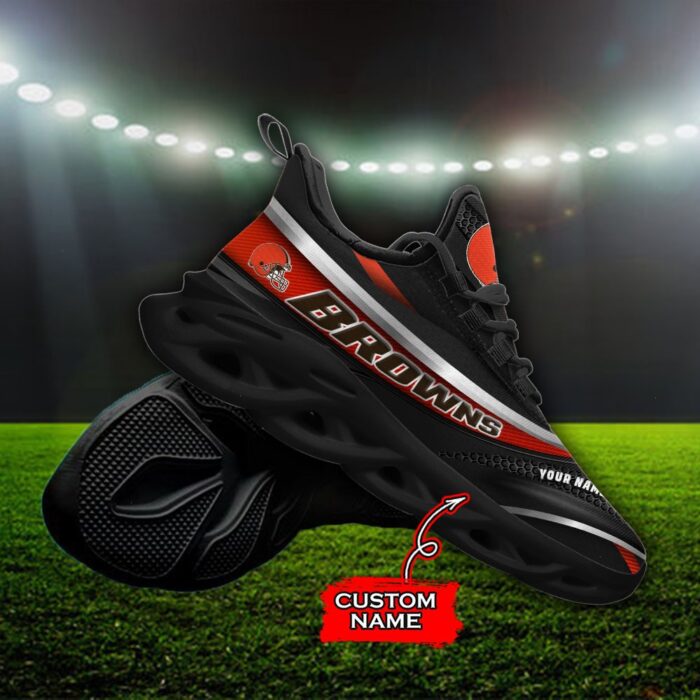 Custom Name Cleveland Browns Personalized Max Soul Shoes 94