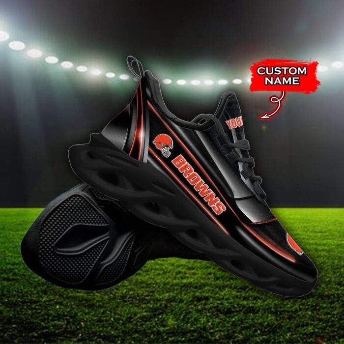 Custom Name Cleveland Browns Personalized Max Soul Shoes 95