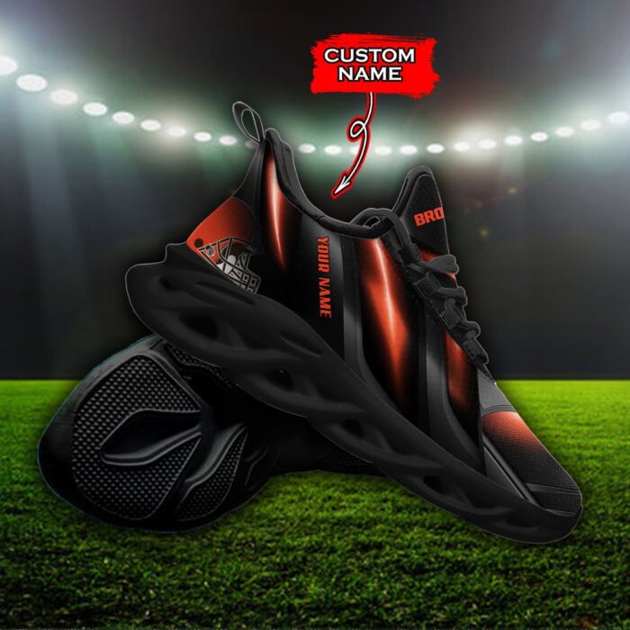 Custom Name Cleveland Browns Personalized Max Soul Shoes Ver 1