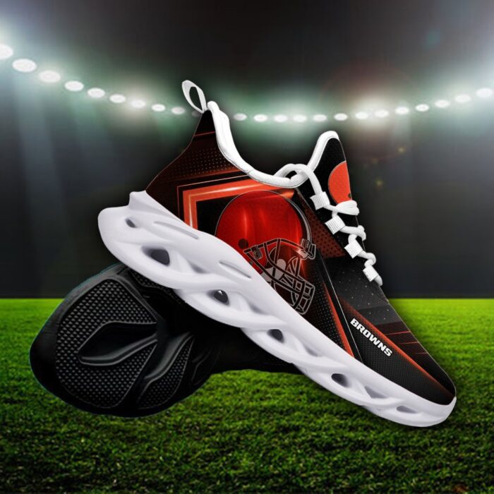 Custom Name Cleveland Browns Personalized Max Soul Shoes Ver 2