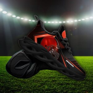 Custom Name Cleveland Browns Personalized Max Soul Shoes Ver 2