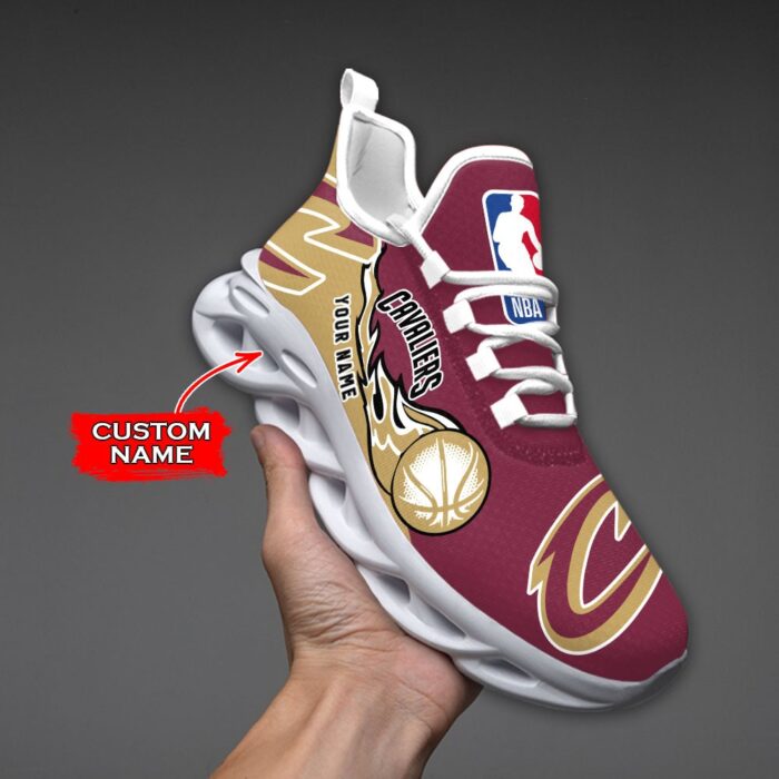 Custom Name Cleveland Cavaliers Personalized Max Soul Shoes 100 M12