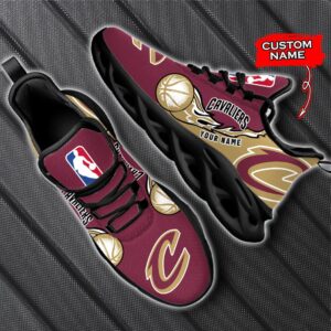 Custom Name Cleveland Cavaliers Personalized Max Soul Shoes 100 M12