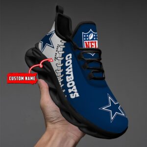 Custom Name Dallas Cowboys Max Soul Shoes